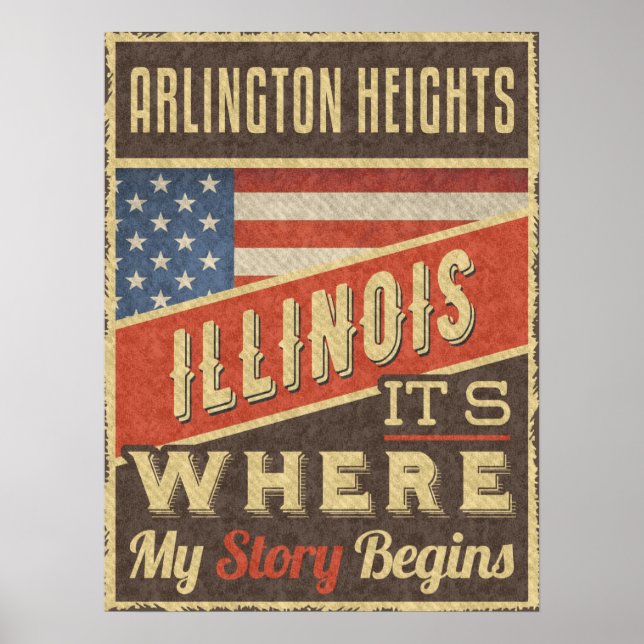 Poster Arlington Heights Illinois (Frente)
