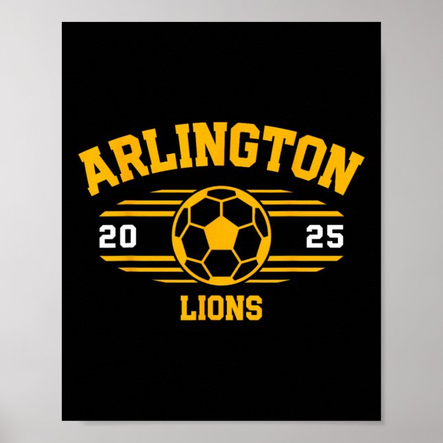 Poster Arlington Lions Futebol Byll 2025  (Frente)