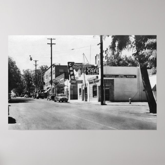 Poster Arlington, Oregon Main Street View Fotografia (Frente)