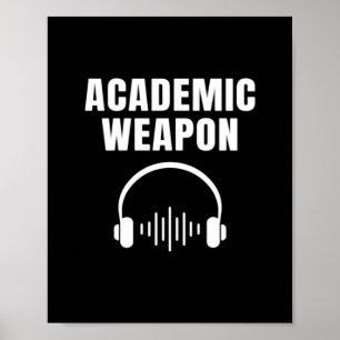 Poster Arma Acadêmica - Vírus Clássico Inspiracional