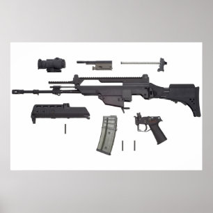 Póster Arma automática G36
