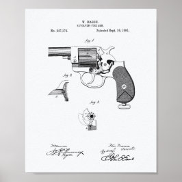 Poster Arma Policial 1881 Arte Patente - Livro Branco