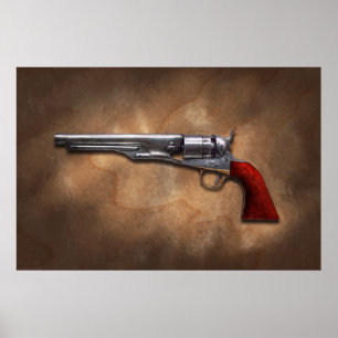 Póster Arma - revólver 1860 do exército do modelo