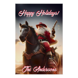 Póster Arma Toting Papai Noel Natal