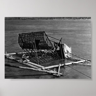 Poster Armadilha dos peixes dos EUA Alaska Yukon do