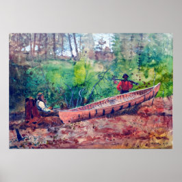 Poster Armadilhas Aninhando Winslow Homer 1874