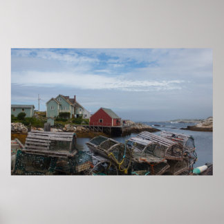 Poster Armadilhas de aldeia de pesca