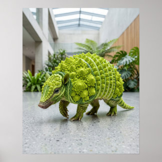 Poster Armadillo de Brócolis Romanesco