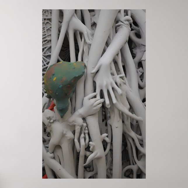 Poster Armado e destroçado com o Rei Rex, o Lizard (Frente)