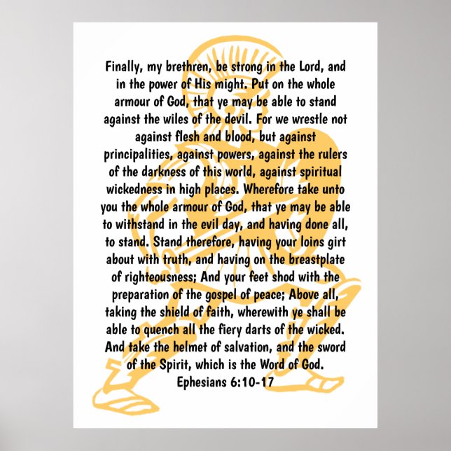 Poster Armadura de Deus (Frente)