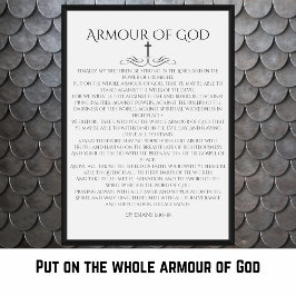 Poster Armadura de Deus Efésios 6 10 Decorativo