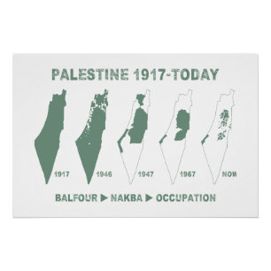 Póster Armamento da Palestina desde 1917