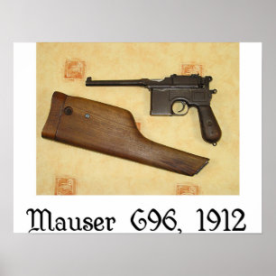 Poster armas clássicas - Mauser C96
