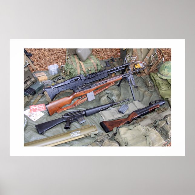 Póster Armas e engrenagens da era do Vietnã (Frente)