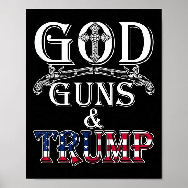 Poster Armas E segundo De Camisa Alteração Da Camisa Trum (Frente)
