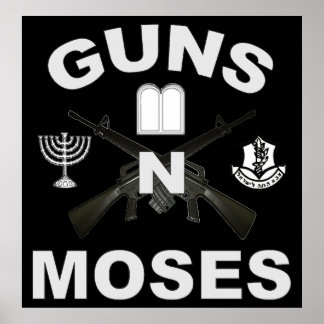 Póster Armas em Moisés Escuro