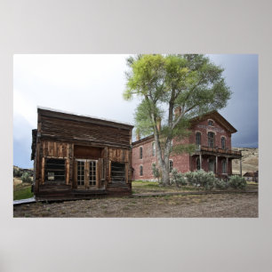 PÓSTER ARMAZENAMENTO CIDADE E CARNE HOTEL - BANNACK MONTA