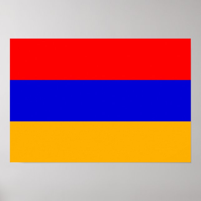 Póster Armênia Flag; Armênio (Frente)