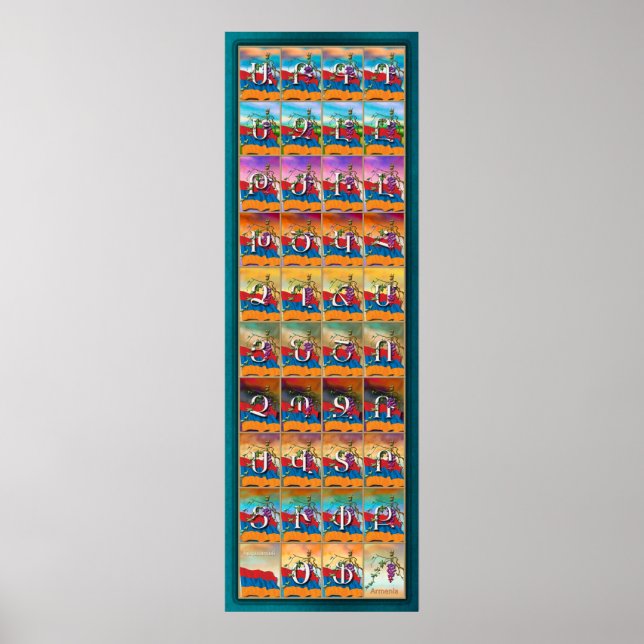 Póster Armênio Alphabet Seasons (Frente)