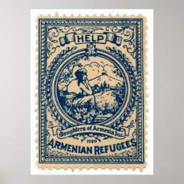Poster Armênio Refugiados 1920 Feira de Natal