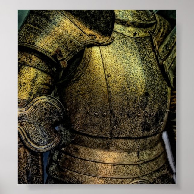 Poster Armor do Cavaleiro Medieval (Frente)
