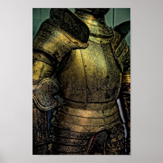Poster Armor do Cavaleiro Medieval (Frente)