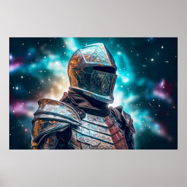 Poster Armor Guerreiro Fantástico Cósmico (Frente)