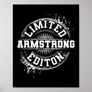 Poster Armstrong Funny Surname Family Tree Birthday Reuni