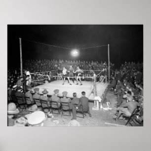 Póster Army Boxing Match, 1920s