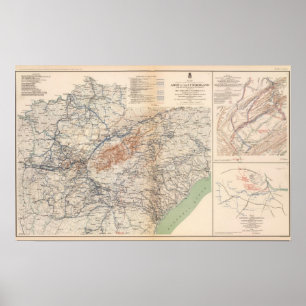 Póster Army of the Cumberland campaigns