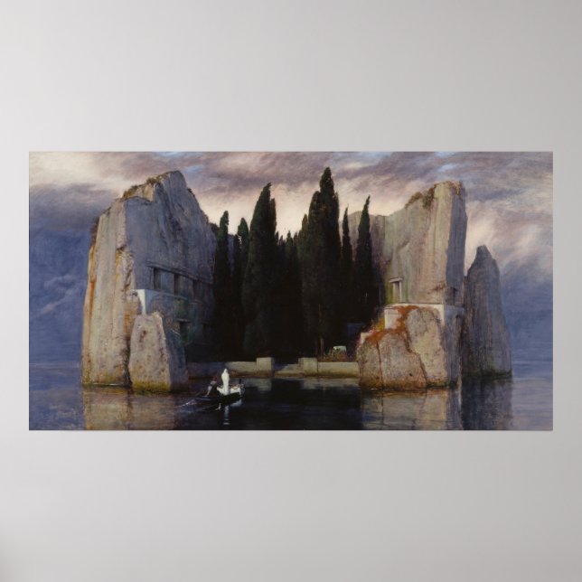 Póster Arnold Böcklin - A Ilha do Morto (Frente)