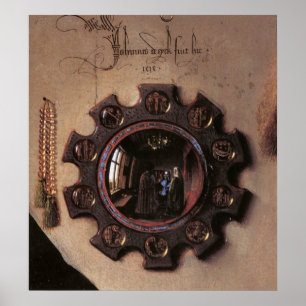 Póster Arnolfini e Wife Portrait (detalhes)