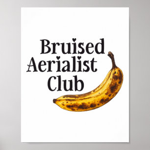 Poster Aro de Seda Aérea Aerialista Ferido Clube de Acrot
