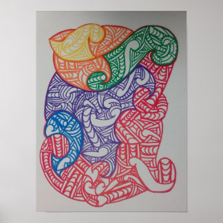Poster Aroha Mai, design por RRW