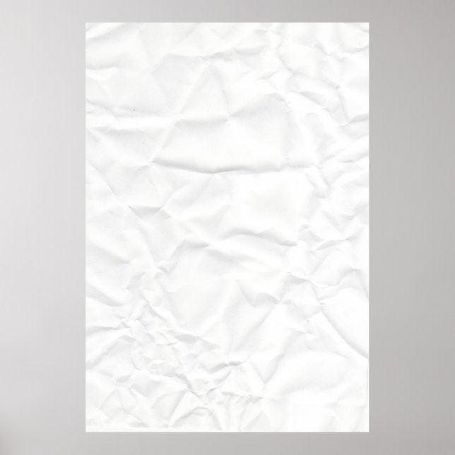 Póster Aroma de papel BRANCO torção de textura (Frente)