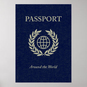 Póster around the world : passport