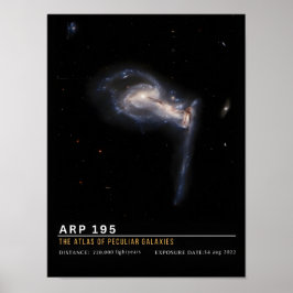 Poster Arp 195 Atlas de Galáxias Peculiares