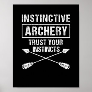 Poster Arqueiros caçadores de arcos arqueria instintiva