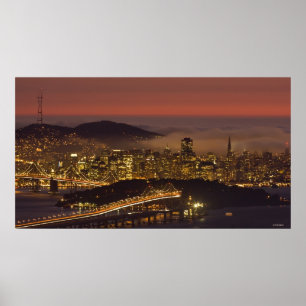 Póster Arquitectura da cidade de San Francisco