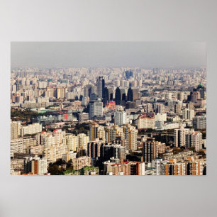 Póster Arquitectura da cidade elevado de Beijing