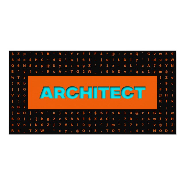 Póster Arquiteto (Frente)