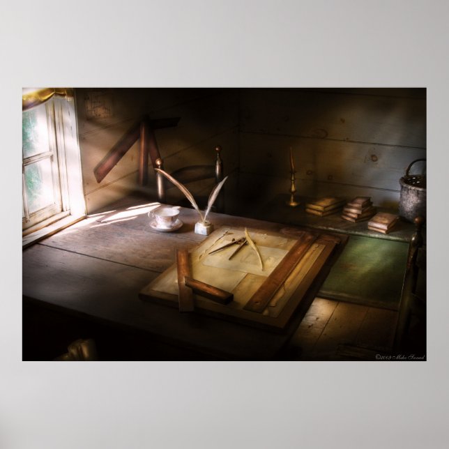 Póster Arquiteto - A mesa de redação (Frente)