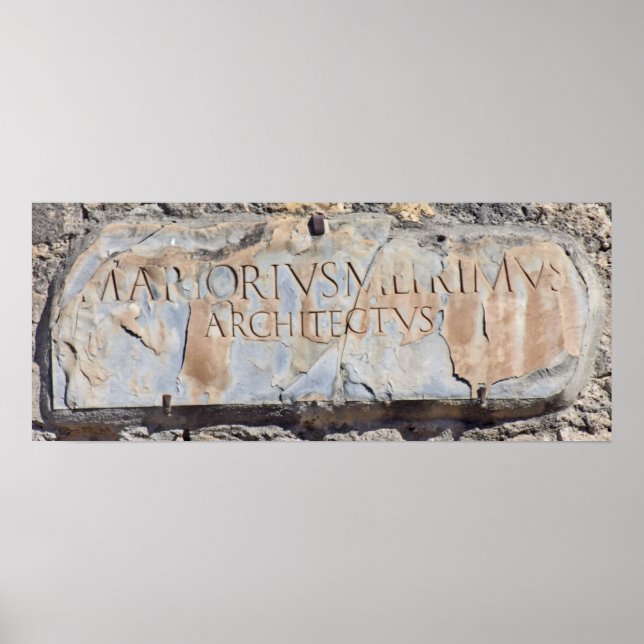 Poster Arquiteto latino (Frente)