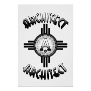 Póster Arquiteto Retro - Arquitetos Merch