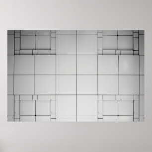 Poster arquitetura abstrato contemporânea