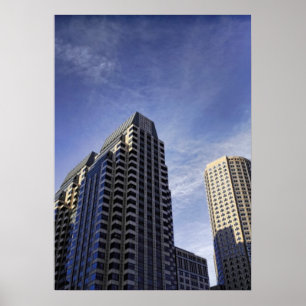 Póster Arquitetura de Boston do centro