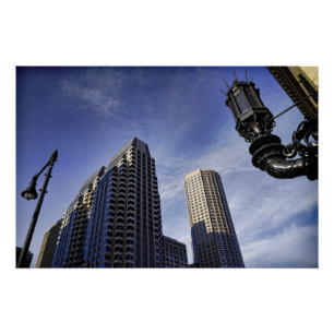 Póster Arquitetura de Boston do centro