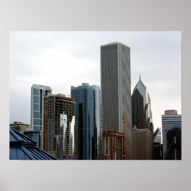 Póster Arquitetura de Chicago (Frente)