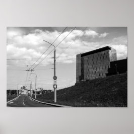 Poster Arquitetura de Exibição de Cidade de Belarus Grodn