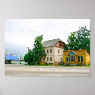 Poster Arquitetura de paisagem urbana bielorrussa
